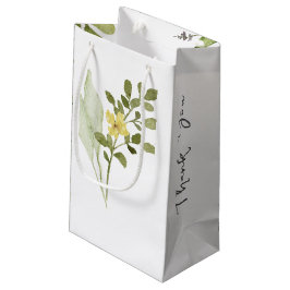Romantic Fält Flower Wedding Favor Gift Bag