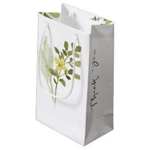 Romantic Fält Flower Wedding Favor Gift Bag