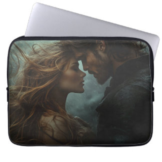 Romantic Fantasy Älskare i Storm Laptop Fodral