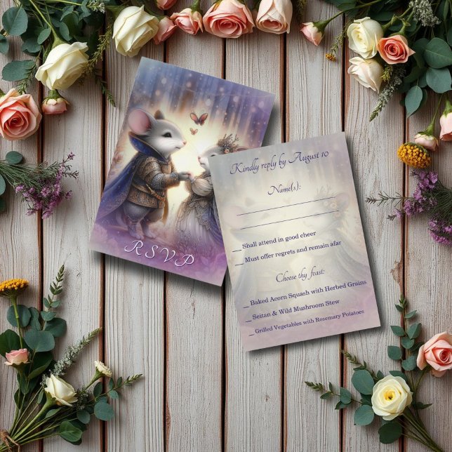 Romantic Fantasy Fairytale Bröllop OSA Kort (Skapare uppladdad)