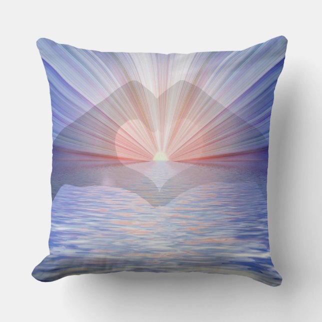 Romantic Fantasy Kärlek Silhouette Kudde (Framsida)