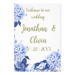 Romantic Field purple Flowers Fototryck