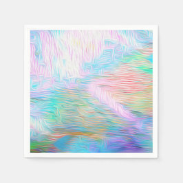 Romantic Floral Abstract – Elegant Boho Fantasy Pappersservett