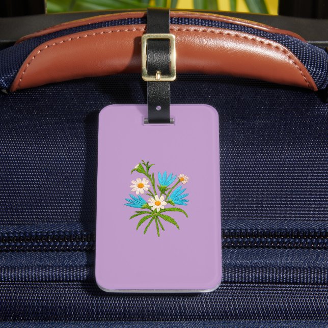 Romantic Floral – Botanical Fantasy Bouquet Bagagebricka (Framsida Insitu 2)