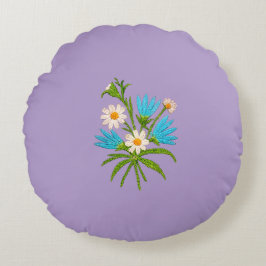 Romantic Floral – Botanical Fantasy Minimalist Rund Kudde