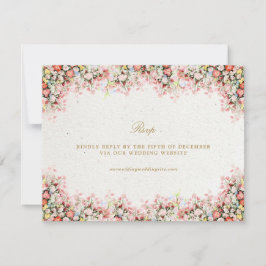 Romantic Floral Garden Chateau wedding website OSA Kort