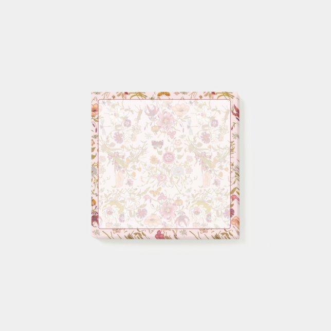Romantic floral garden post-it block (Framsida)