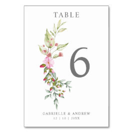 Romantic Floral Garland in Pink for Wedding Bordsnummer