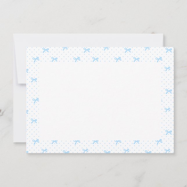 Romantic Floral Monogram Notecard Tack Kort (Framsida)