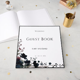 Romantic Floral Wedding Soft Elegant Gästböcker