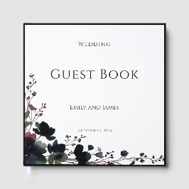 Romantic Floral Wedding Soft Elegant Gästböcker