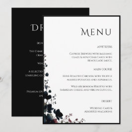 Romantic Floral Wedding Soft Elegant Meny