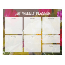 Romantic Floral Weekly Planner