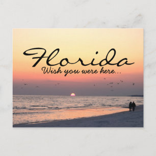 Romantic Florida sunset - Önska att du var här Vykort