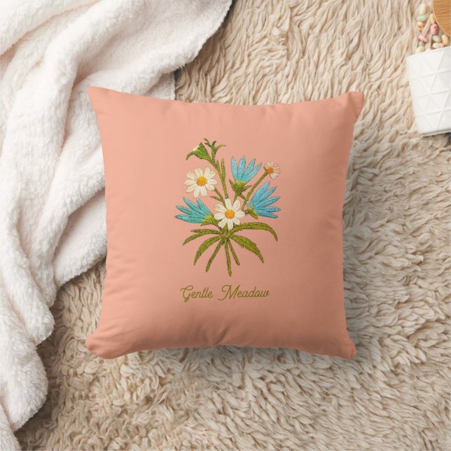 Romantic Flower – Botanical Fantasy Bouquet Pillow Kudde (Filt)