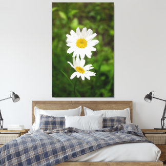 Romantic Flowers – Botanical Daisy Сouple Canvastryck