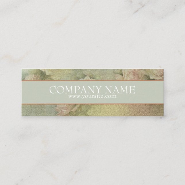 Romantic Flowers - Merchandise Pris Märkre Mini Visitkort (Framsida)