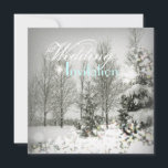 Romantic Forest Julgranar Winter Wedding Inbjudningar<br><div class="desc">Romantisk Forest Julgranar Vinterbröllopsinbjudning,  julbröllopsinbjudningar,  vinterbröllop förutom datumet,  vinterbröllopsfavoriter.</div>