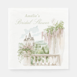 Romantic Fransk Garden Chateau Möhippa Pappersservett