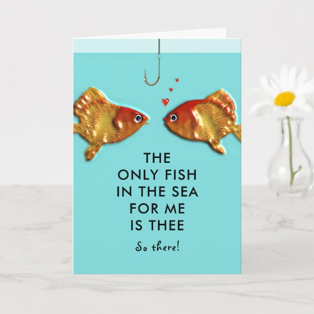 Romantic Funny Birthday Card Kort (Liten växt)