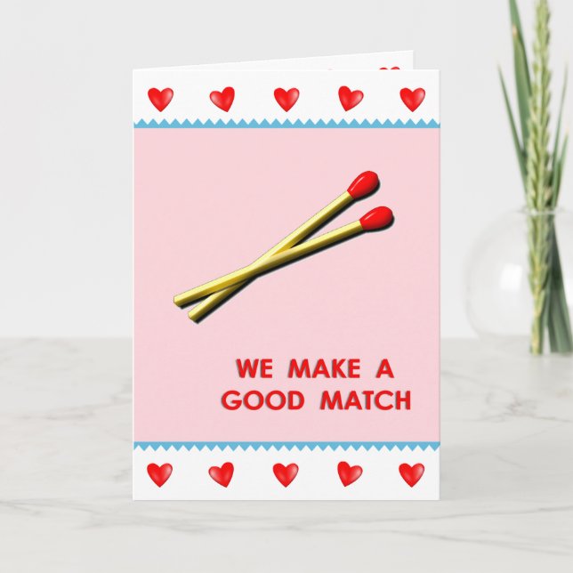 Romantic Funny Valentine Card Helgkort (Framsida)