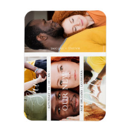 Romantic Fyra Bröllop Förlovning Photos Collage Magnet