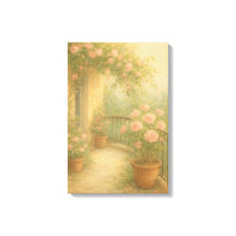 Romantic Garden Balcony i Soft Pastel Tones