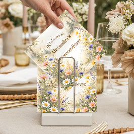 Romantic Garden Bloom Quinceañera Pappersservett