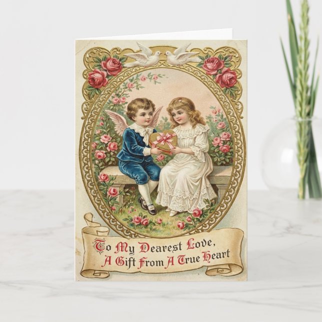 Romantic Garden Card Kort (Framsida)