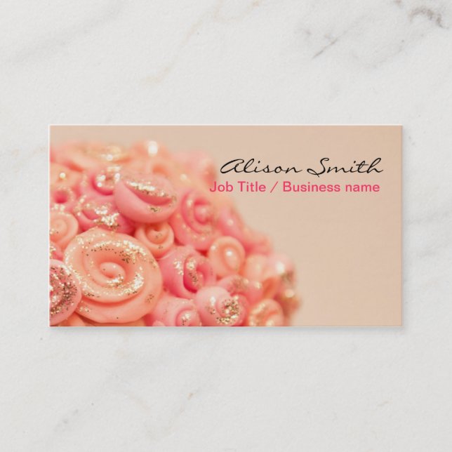 Romantic generic Business card Visitkort (Framsida)