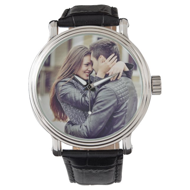 Romantic Gift | Ditt personliga foto Armbandsur (Framsida)
