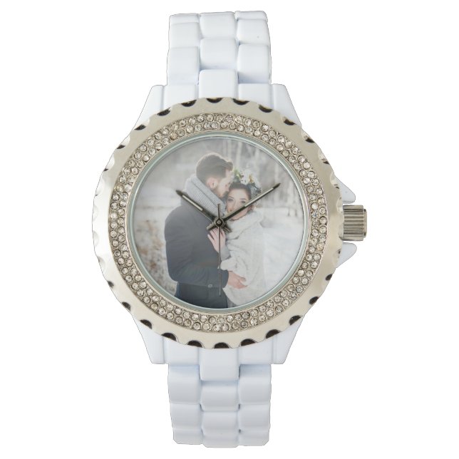 Romantic Gift | Ditt personliga foto Armbandsur (Framsida)