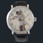 Romantic Gift | Ditt personliga foto med nummer Armbandsur<br><div class="desc">Personlig Photo with Your Favorite Family Photo Lägg enkelt till bilder i den här vaktmallen. I den här modellen kan du skapa ett annat foto på framsidan och baksidan av klockan. Underbar gåva till familj,  vänner,  föräldrar,  mor- och farföräldrar,  fru och barn.</div>