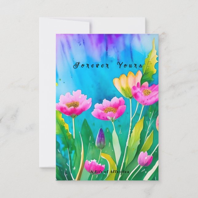 Romantic Gift-kort GiftOfLove,ShareTheLove Tack Kort (Framsida)