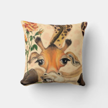 Romantic Giraffe Dekorativ kudde Gift - Funny