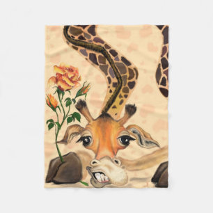 Romantic Giraffe - Funny - gentleman Fleecefilt
