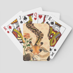 Romantic Giraffe - gentleman - Funny Casinokort
