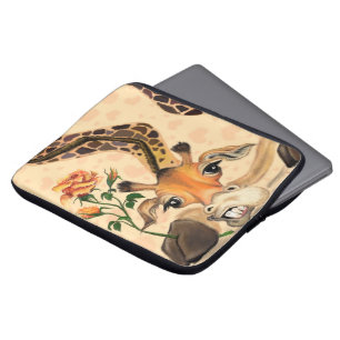 Romantic Giraffe - gentleman - Funny Laptop Fodral