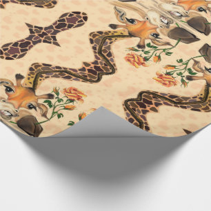 Romantic Giraffe - gentleman - Funny Presentpapper