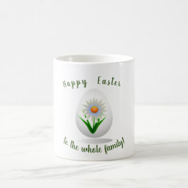 Romantic Glad påsk till dig minimalistblommor Kaffemugg