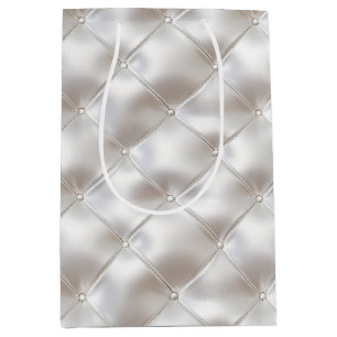 Romantic Glam White Faux Leather Bröllop