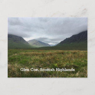 Romantic Glen Coe Mountain Scottish Highlands Vykort