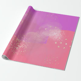 Romantic glitter pink art presentpapper