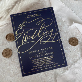 Romantic Gold Foil | Blåblå Ram Bröllop