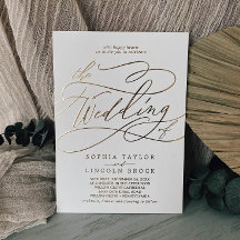 Romantic Gold Foil | Elfenbenskusten, Bröllop