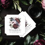 Romantic Gothic Watercolor Raven Blommigt Bröllop Underlägg Papper<br><div class="desc">Den här tjocka blommigten bröllop har en enkel,  moody vattenfärgsillustration av en korv som genomkorsas på en bukett. Perfekt för en tidlös romantisk glimt bröllop eller andra speciella tillfällen. Det är vackert anpassat till en scokuserad händelse i fall eller en unik vinterhändelse i en avslappnad eller en formell inställning.</div>