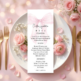 Romantic Graduation Menu For Her Meny