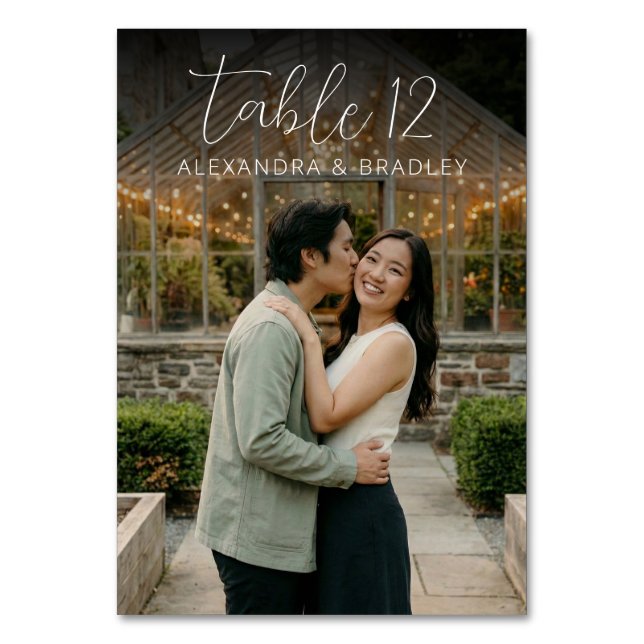 Romantic Greenhouse Photo Bordsnummer (Baksidan)