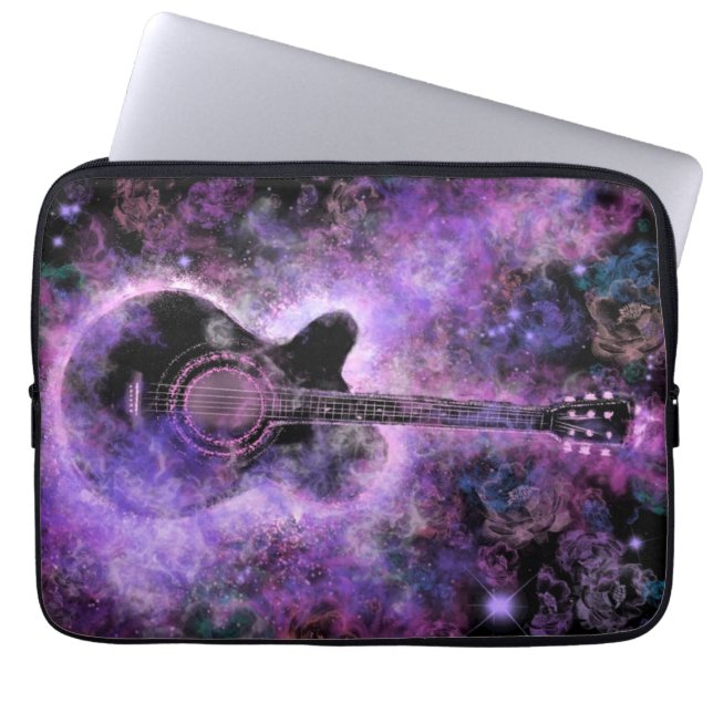 Romantic Guitar Music - Magic Ljud Laptop Fodral (Framsidan)