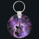 Romantic Guitar Music - Magic Space Nyckelring<br><div class="desc">Romantic Guitar Music</div>